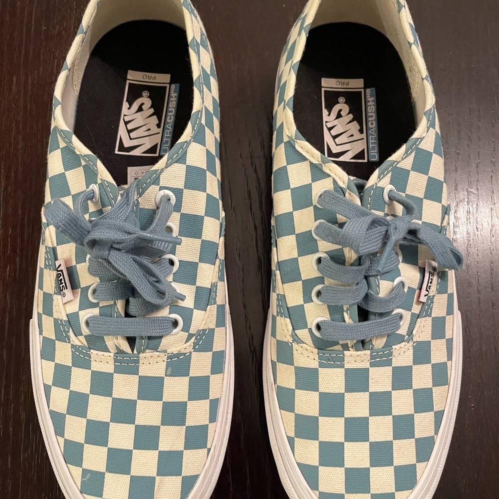 Vans Blue Checkered Sneakers